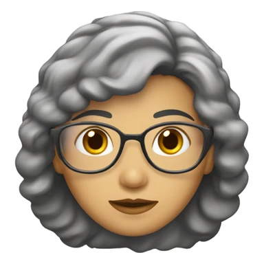 Mujer pelo castaño rizado corto  doctora sticker