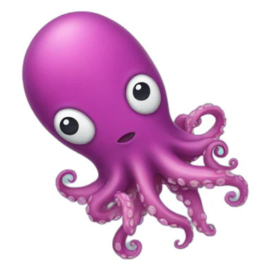 jetpacking octopus sticker