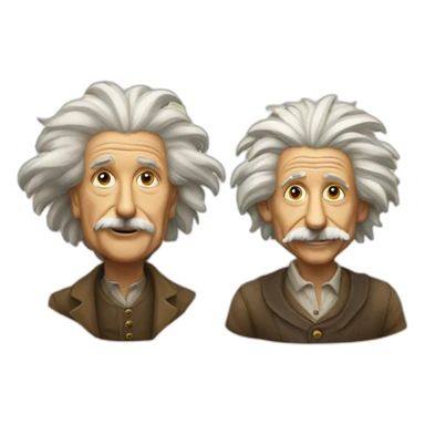 Einstein and DaVinci sticker