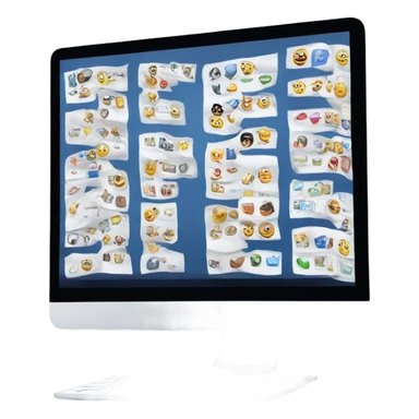 laptop with many tabs open  sticker