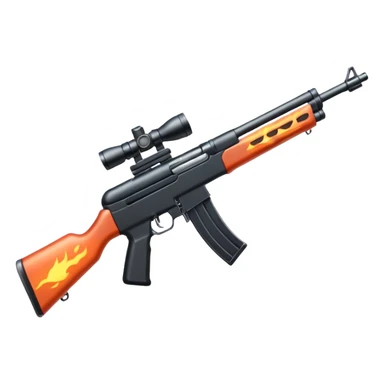 Fire arms rifle emoji sticker