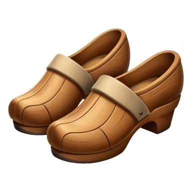 Wooden shoes sticker