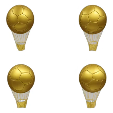 Ballon de foot en or sticker