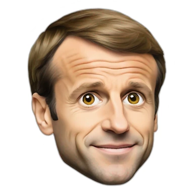 Emmanuel Macron in Nike TN sticker