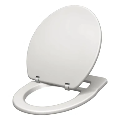 Toilet seat made of paper sticker