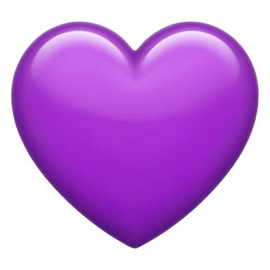 purple heart with a bold, intense hue sticker