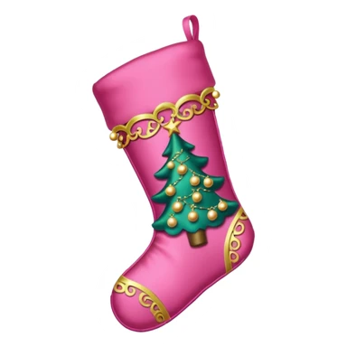 Pink cosmetic Christmas sticker