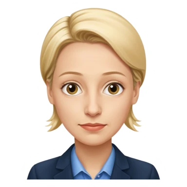 German politician Alice Weidel in a super realistic style sticker