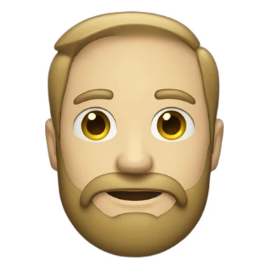 White Man with beard of three days AND a shirt sticker