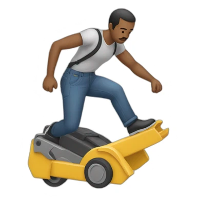 Homme qui fait une traction sticker