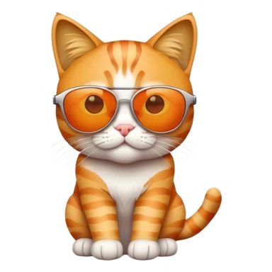 cool cat wearing sunglasses sticker
