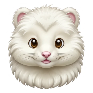 white mink sticker