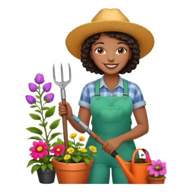 Urban Gardener black woman sticker