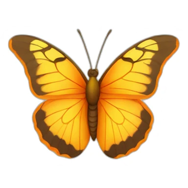 yellow and orange butterfly sticker
