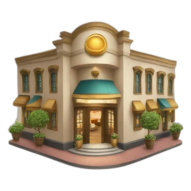 luxurious restaurant sticker