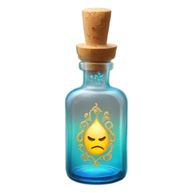 Magic strength potion in vial sticker