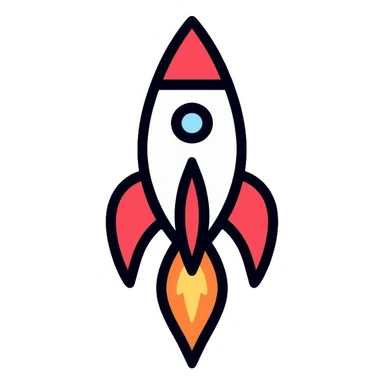 rocket ship sticker