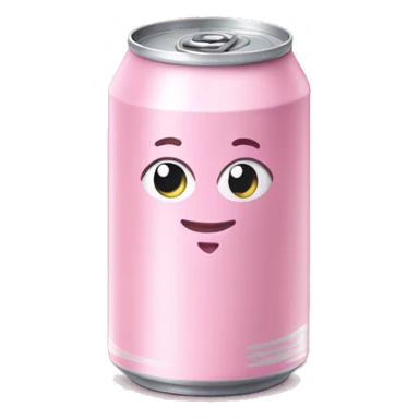 baby pink soda can sticker