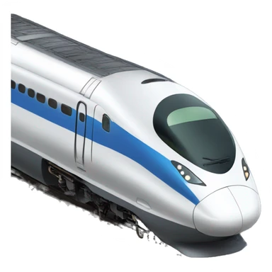 moving high speed train sticker