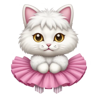 Cat with tutu sticker