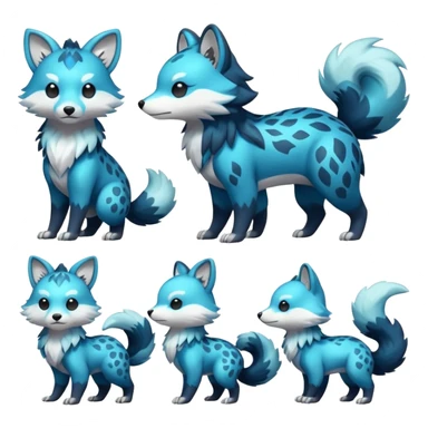 Cute cool animal hybrid Fakemon full body sticker