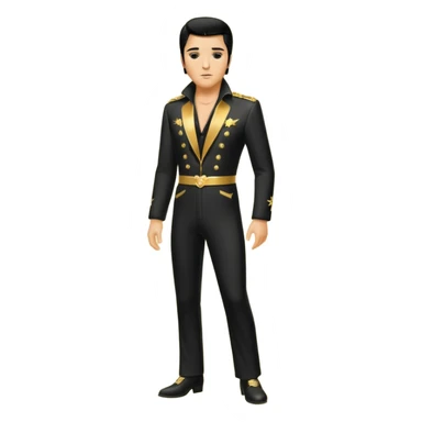 Elvis Presley silhouette sticker