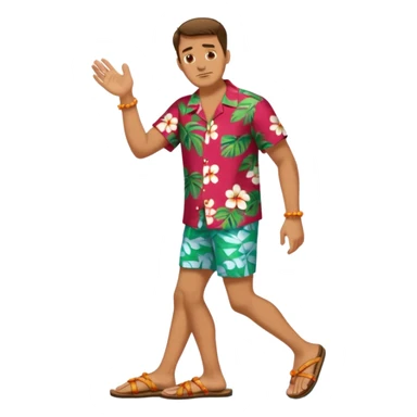 Man crumps feet sticker