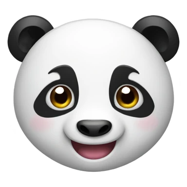 happy panda sticker