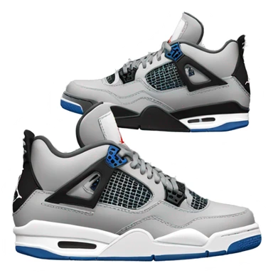 sneakers jordan 4 grey sticker