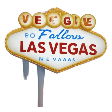 Las Vegas Sign sticker