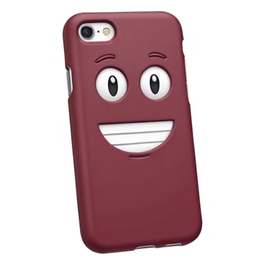 Maroon phone case sticker