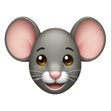 mouse with a smile sticker