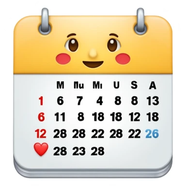 2026/ 03/ 08 Calendar Emoji Ai sticker