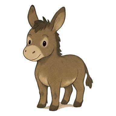cute donkey sticker