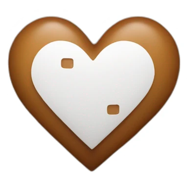 brown heart with a band-aid sticker