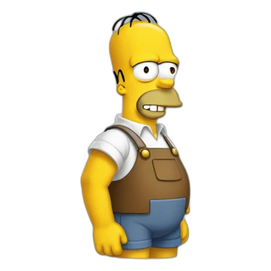 homer simson buvant une bierre sticker