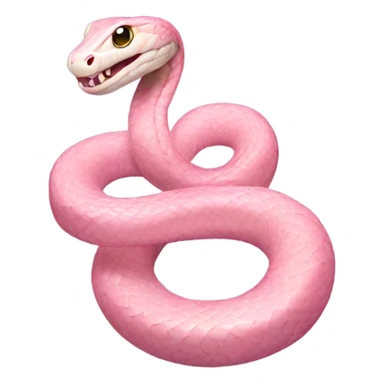 Light pink snake  sticker