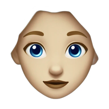 blondhair werewolf girl with blue eyes sticker