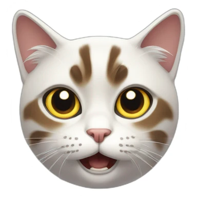 shocked out cat from the future sticker