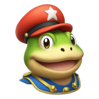 Toad captain Mario Nintendo sticker