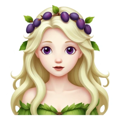fairy with plums  sticker