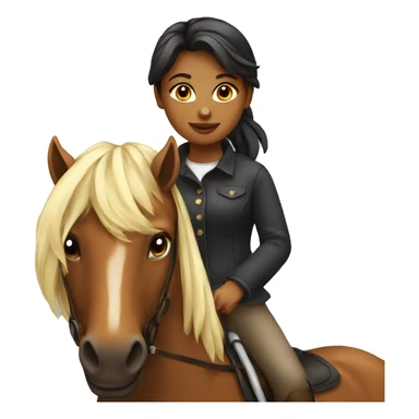 Girl on horse  sticker