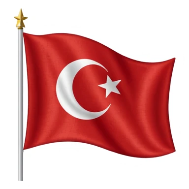 Turkish flag sticker