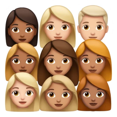 pink video call between people sticker