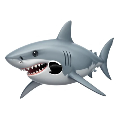 Shark attack sticker
