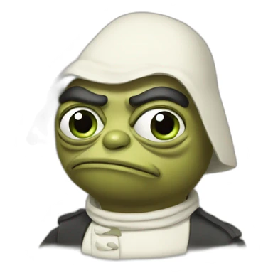 Skeptical pepe sticker