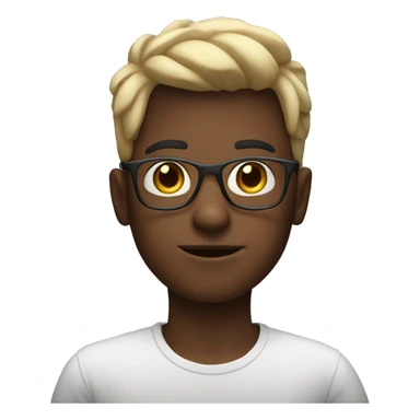 a boy with glasses from the metaverse sticker