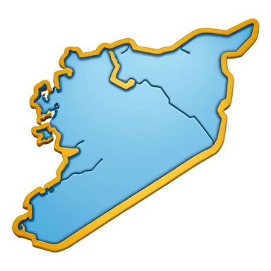 Syria Map Outline sticker