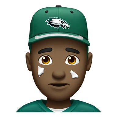 Crying eagles fan sticker