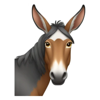 long eared mule sticker